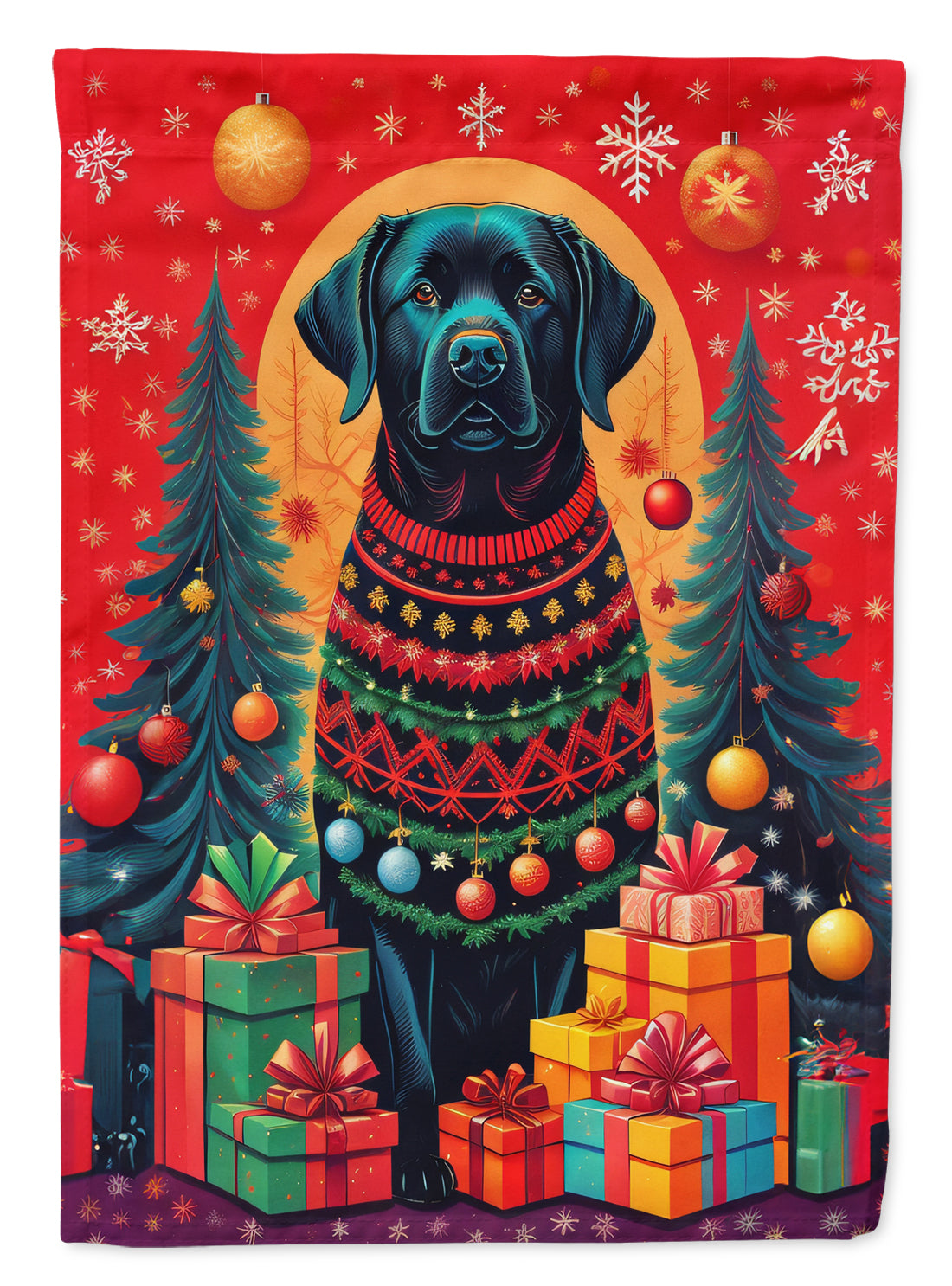 Labrador Retriever Holiday Christmas Garden Flag