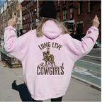 Casual Women's Sweater with Back Print