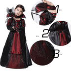 Halloween Cosplay Costume with Christmas Mask and Dress