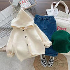Hooded Cardigan Jacket for Kids - Autumn & Winter Fashion
