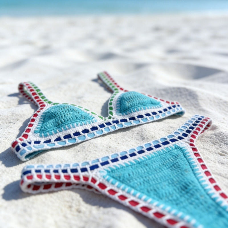 Hand-Crocheted Bikini Set