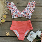 2024 New Ruffled High-Waisted Bikini Swimsuit