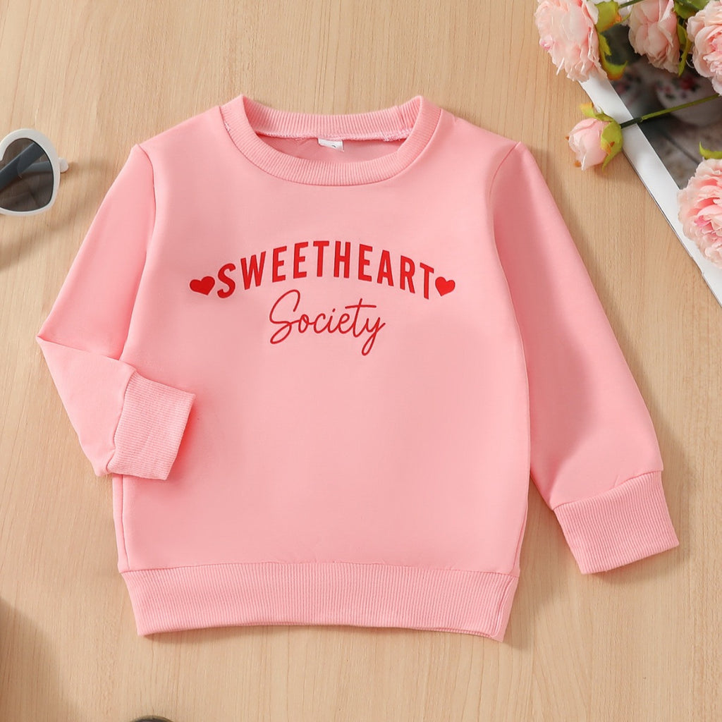 Cute Letter Print Single Sweater