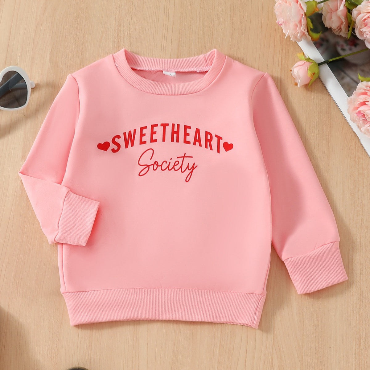 Cute Letter Print Single Sweater