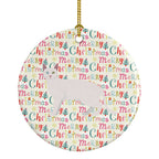 Khao Manee #1 Cat Christmas Ceramic Ornament