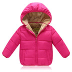 Thick Cotton Fleece Hooded Coat for Kids