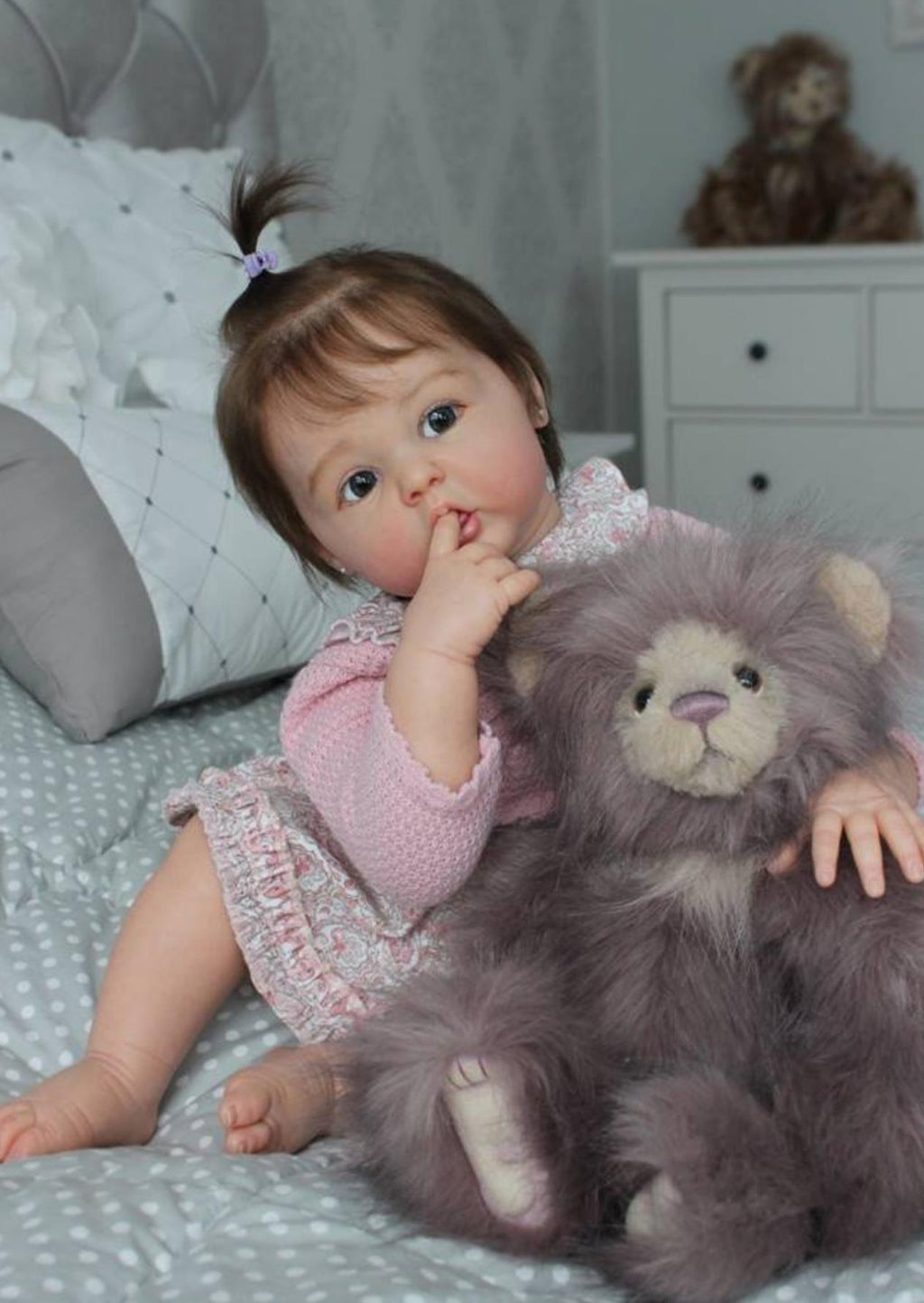 NPK 60cm Cloth Body Reborn Baby Doll for Resale