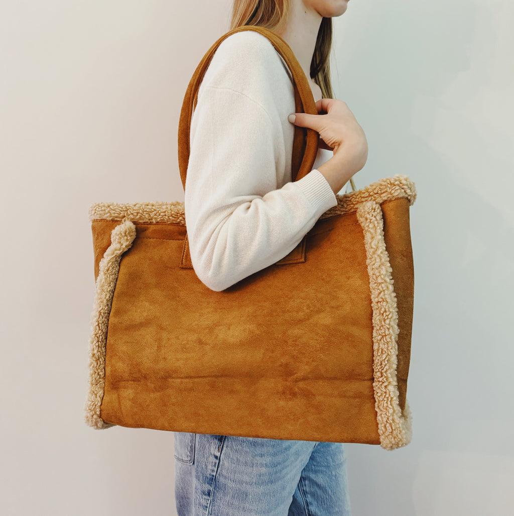Teddy Cozy The Tote Shoulder Bag | Organic Cotton