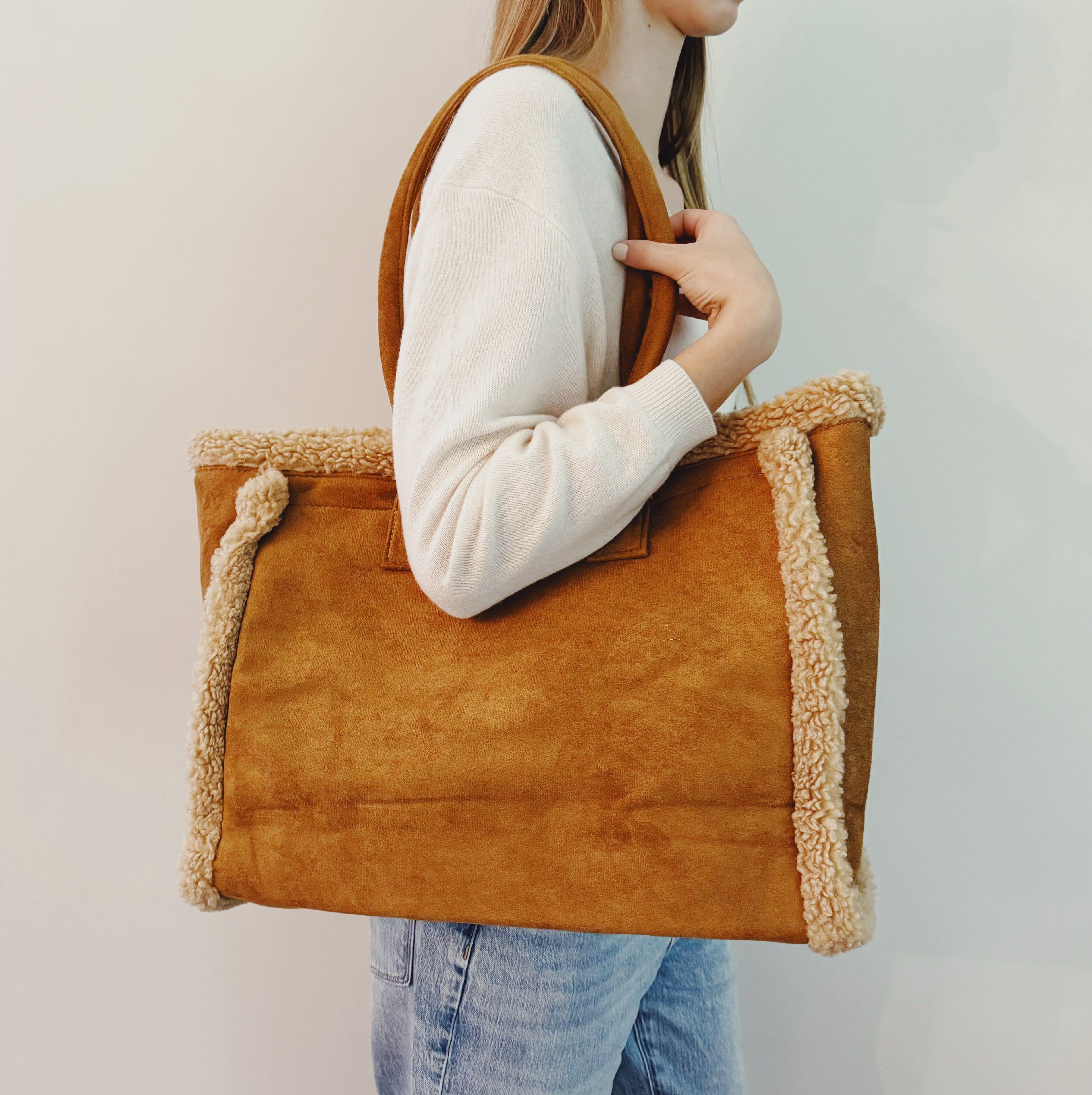 Teddy Cozy The Tote Shoulder Bag | Organic Cotton
