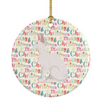 Sphynx #3 Cat Christmas Ceramic Ornament
