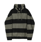 Korean Style Striped Retro Hooded Sweater