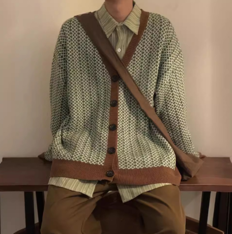 Vintage Knitted Cardigan Vest by Tide Coffee