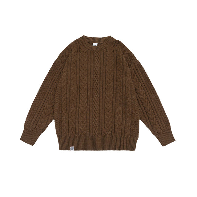 Winter Japanese Streetwear Crewneck Sweater for Couples