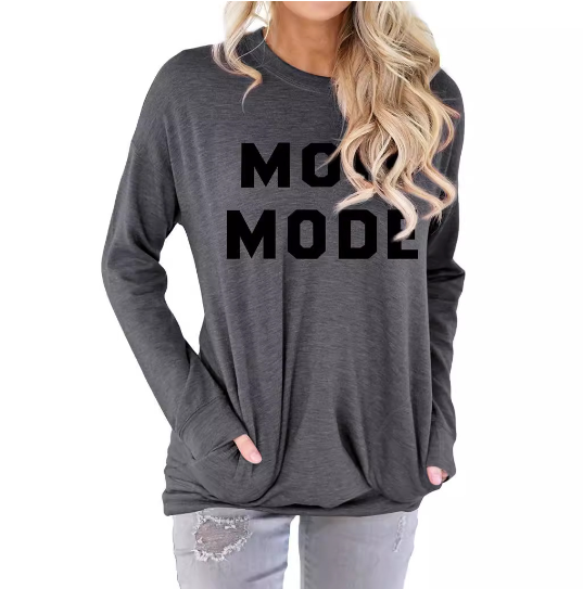 Large Long Sleeve Round Neck Sweater Sweatshirt | Streetwear