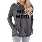 Large Long Sleeve Round Neck Sweater Sweatshirt | Streetwear