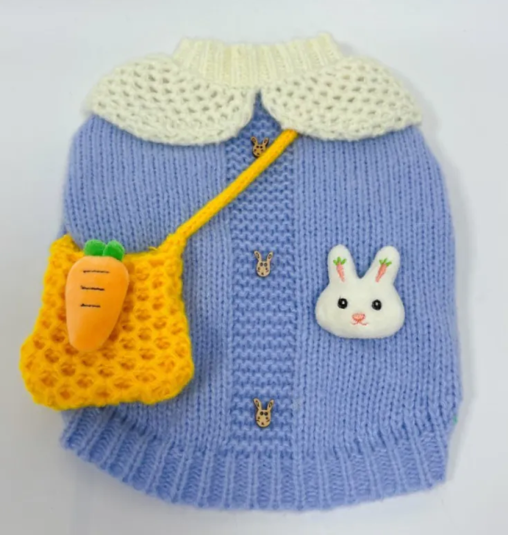 Warm Knitted Cartoon Pet Sweater