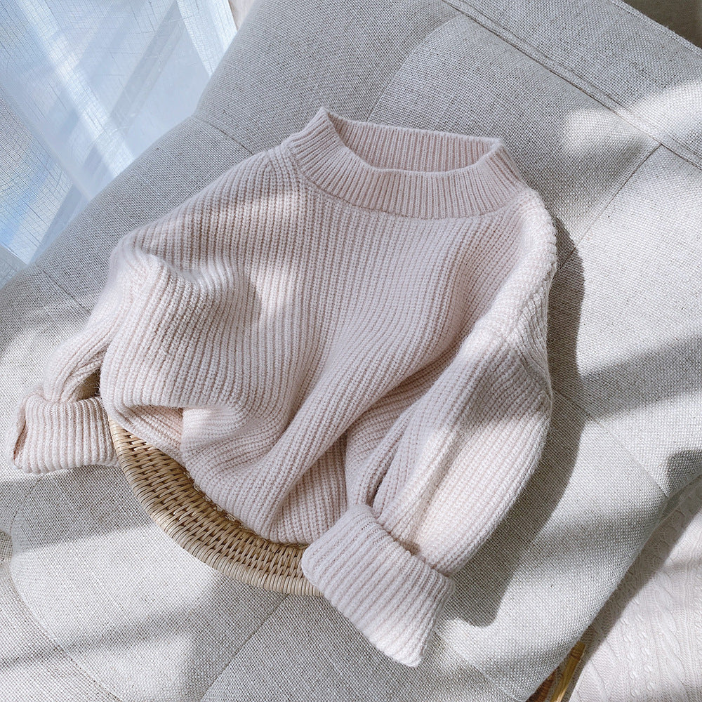 Candy Color Casual Pullover Sweater for Girls | Streetwear
