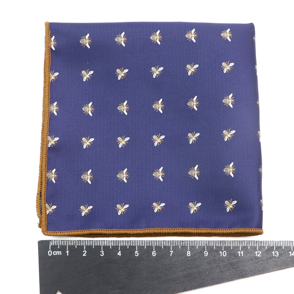 Men's Floral 25CM Polyester Handkerchief Scarf Set