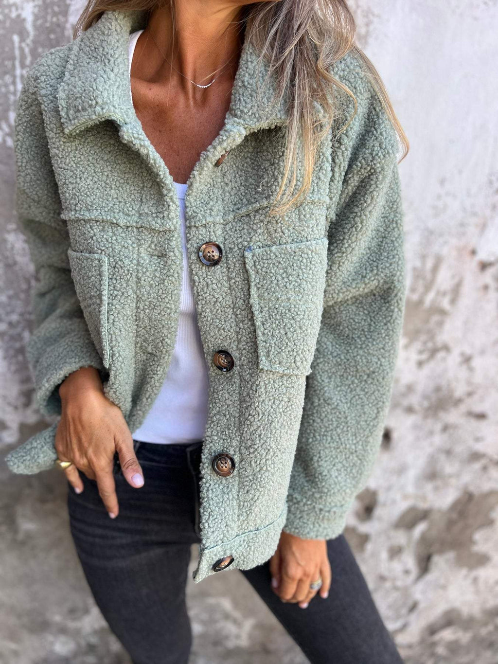 Magdalena™ Short Wool Jacket with Revers (One Piece)