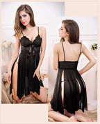 Plus Size Sexy Lingerie with Open Slit for Women