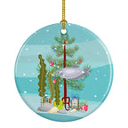 Moonlight Gourami Merry Christmas Ceramic Ornament