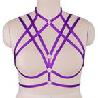 Lace-Up Bralette Top for Plus Size Women