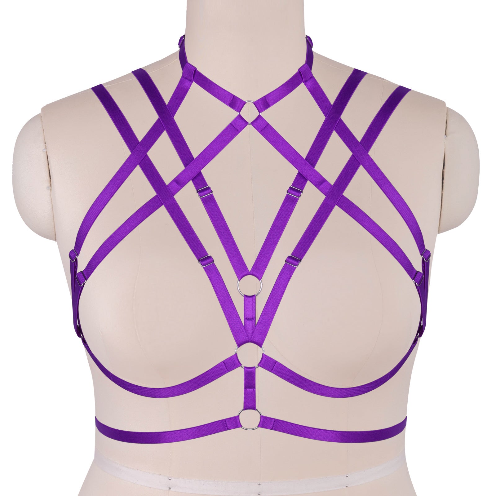 Lace-Up Bralette Top for Plus Size Women