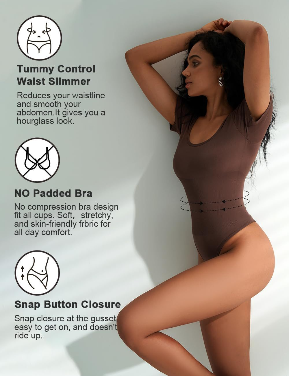 Square-Neck Seamless Corset Top