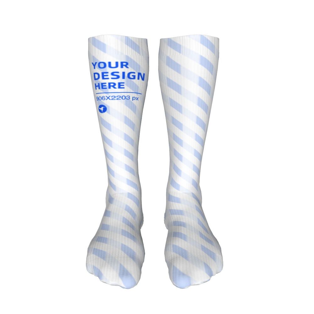 20-inch Black Thermal Socks with Thickened Heel