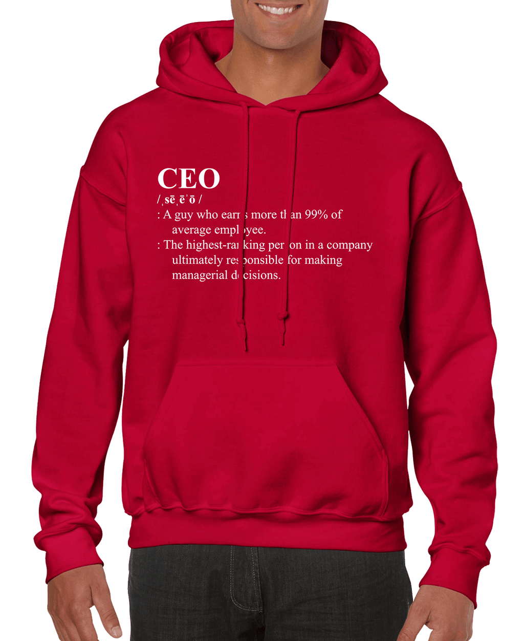 CEO Definition Men’s Hoodie | Streetwear
