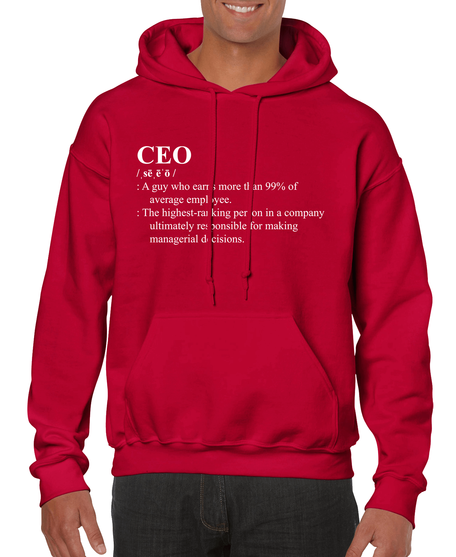 CEO Definition Men’s Hoodie | Streetwear