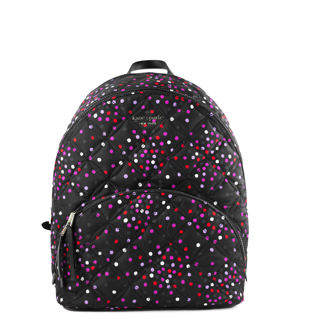 Kate Spade Karissa Large Nylon Quilted Festive Backpack Bundle | Streetwear