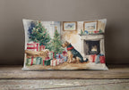 Airedale Terrier Christmas Throw Pillow