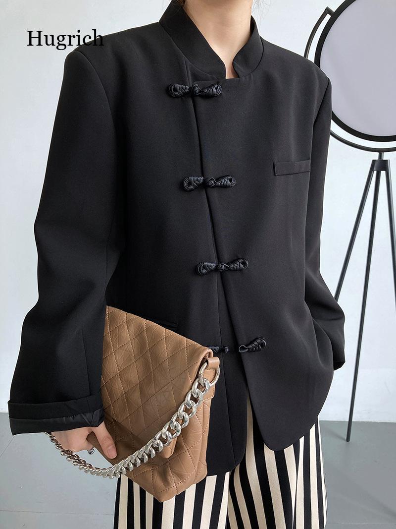 Retro Stand Collar Suit Coat for Women - 2022 Design