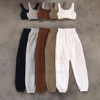 2023 Women's Casual Two-Piece Crop Top and Pants Set
