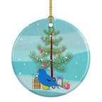 Bunting Merry Christmas Ceramic Ornament