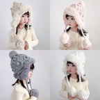 Parent-Child Style Winter Knitted Wool Hat | Embroidered Cap