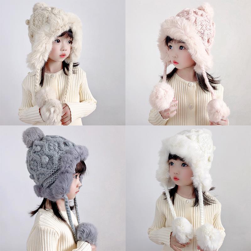 Parent-Child Style Winter Knitted Wool Hat | Embroidered Cap