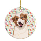 Australian Shepherd Red and White #1 Christmas Ceramic Ornament