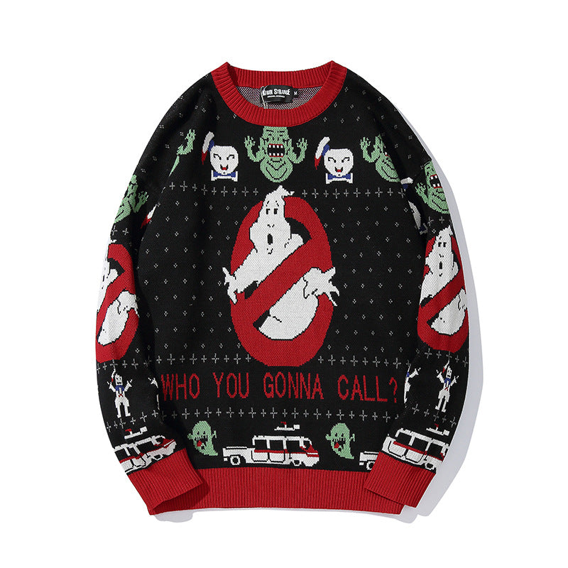 Casual Retro Hip-Hop Christmas Sweater for All