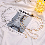 Heart Chain Waist Belt for Women's Summer Dress