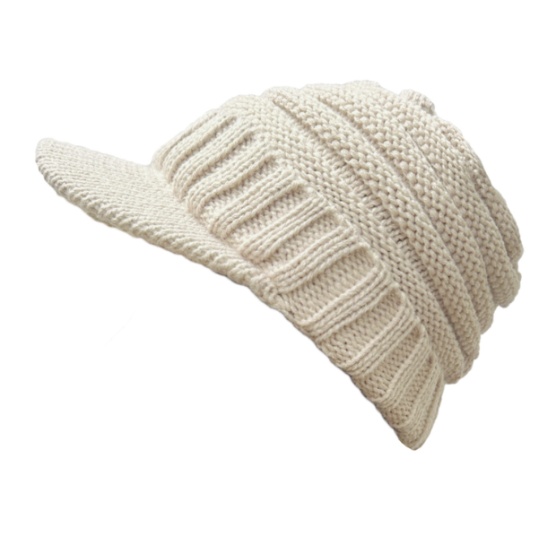 Warm Curling Wool Hat with Ear Protection for Women | Embroidered Cap