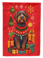 Wirehaired Pointing Griffon Holiday Christmas Garden Flag