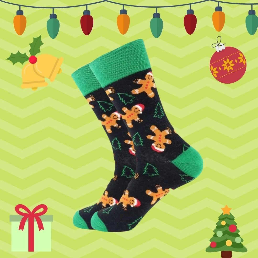 Christmas and Halloween Cartoon Socks (Couple's Set)