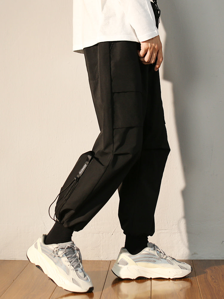 Men's Plus Fleece Overalls Casual Pants for Autumn/Winter