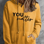Women's Hooded Pullover with Front and Back Print | Streetwear