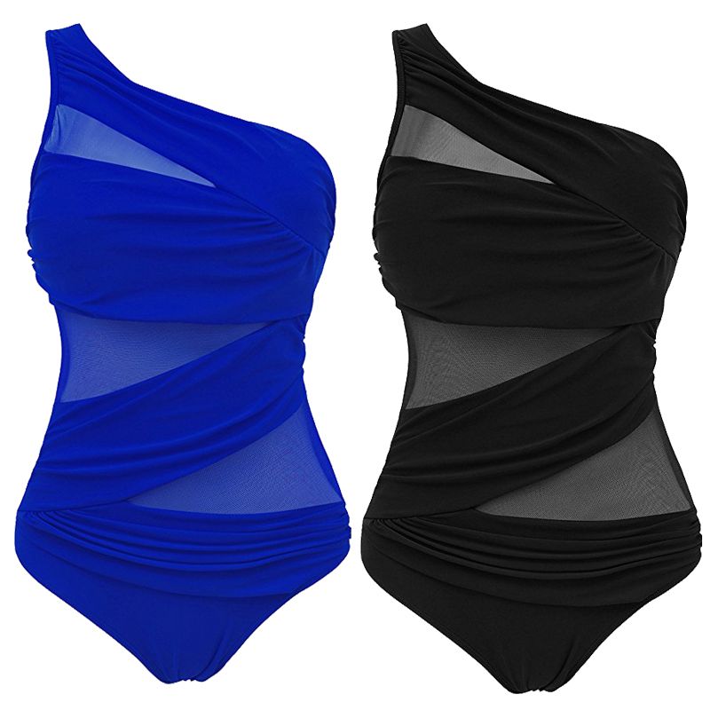 Plus Size Mesh Bikini Swimwear Set