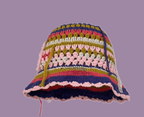 Hand Crocheted Beanie Pot Hat for Women | Embroidered Cap