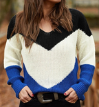 Popular V-Neck Loose Knit Sweater for All Seasons