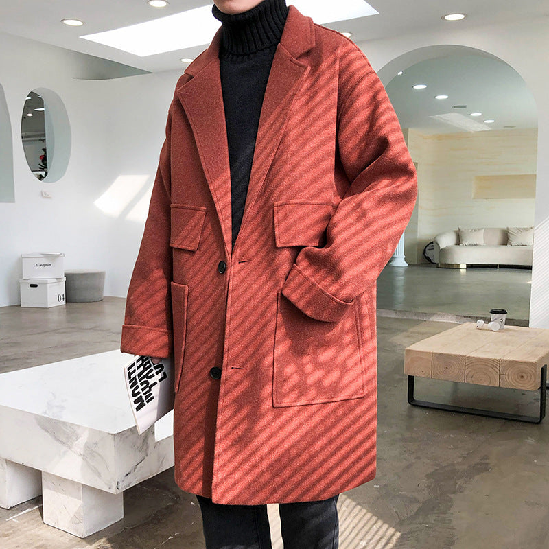 Thickened Woolen Coat for Winter Casual Style